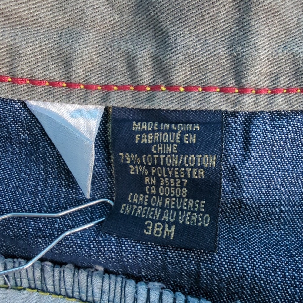 Marithe Francois Girbaud Men Wide Leg Baggy Jeans Blue Y2K 38M Skate JNCO style - Picture 6 of 16